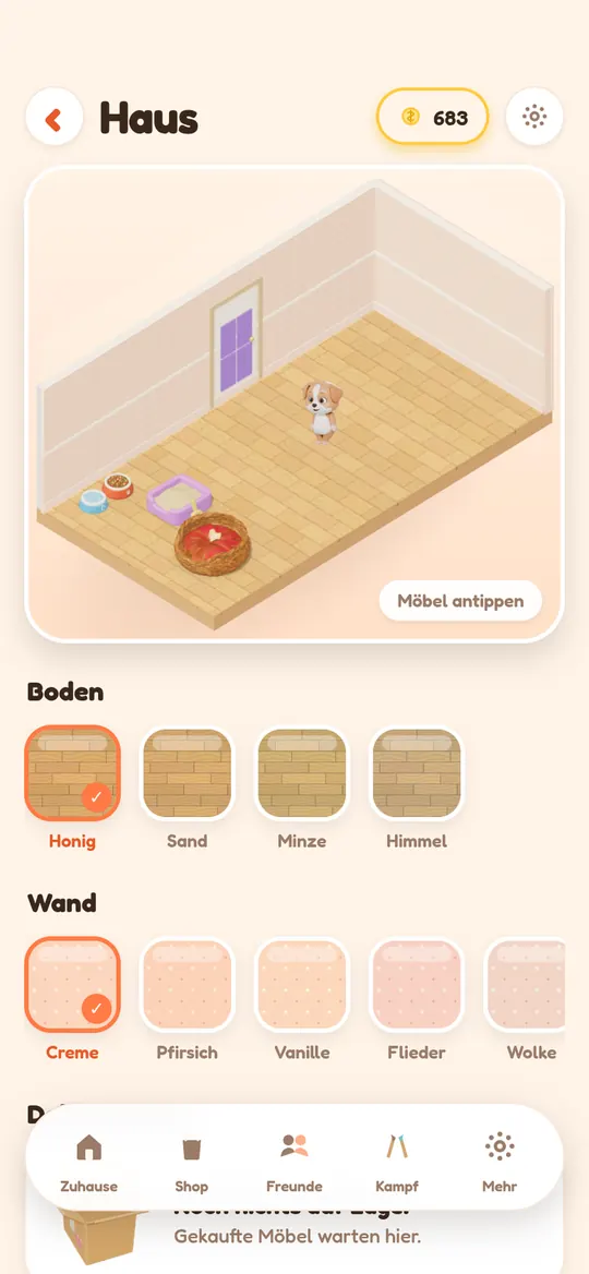 Haus einrichten: Boden und Wand wählen